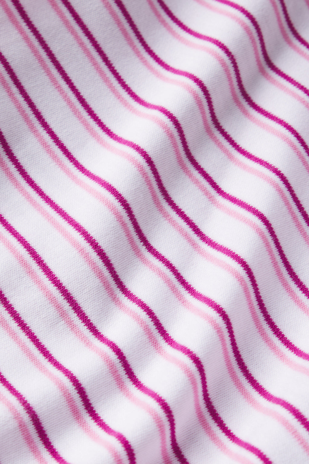 Pima Crew Long-Long Set in Dahlia Double Stripe - Main Image 4