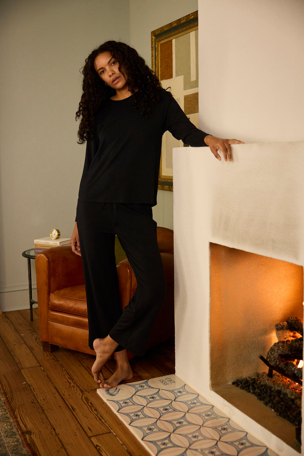 Relax Pants Set in Black - Main Image 3