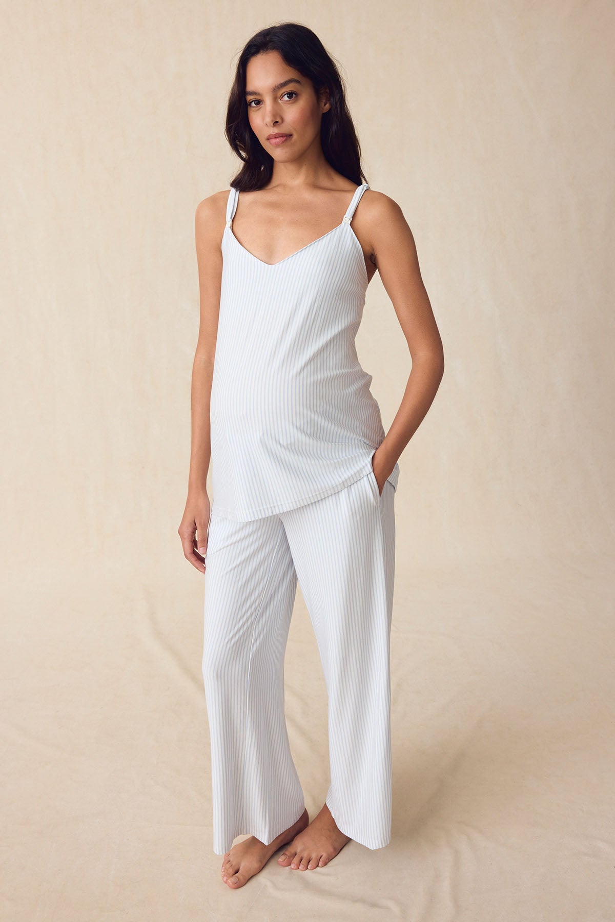 LAKE | Women | DreamModal® Pajamas | Fog Maternity Kimono Bundle