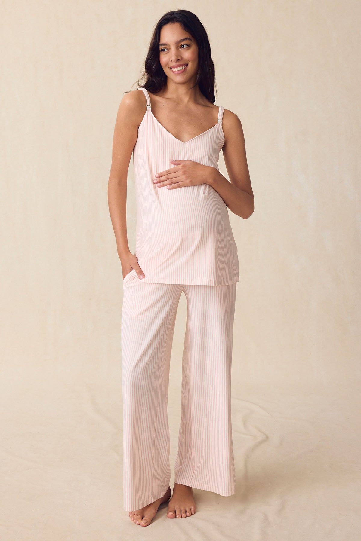 LAKE | Women | DreamModal™ Pajamas | English Rose Pencil Stripe