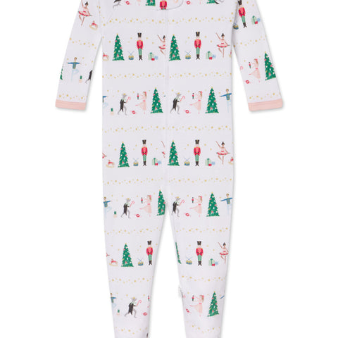 LAKE Baby Pima Cotton Pajamas Sugar Plum Dreams Baby Sleeper