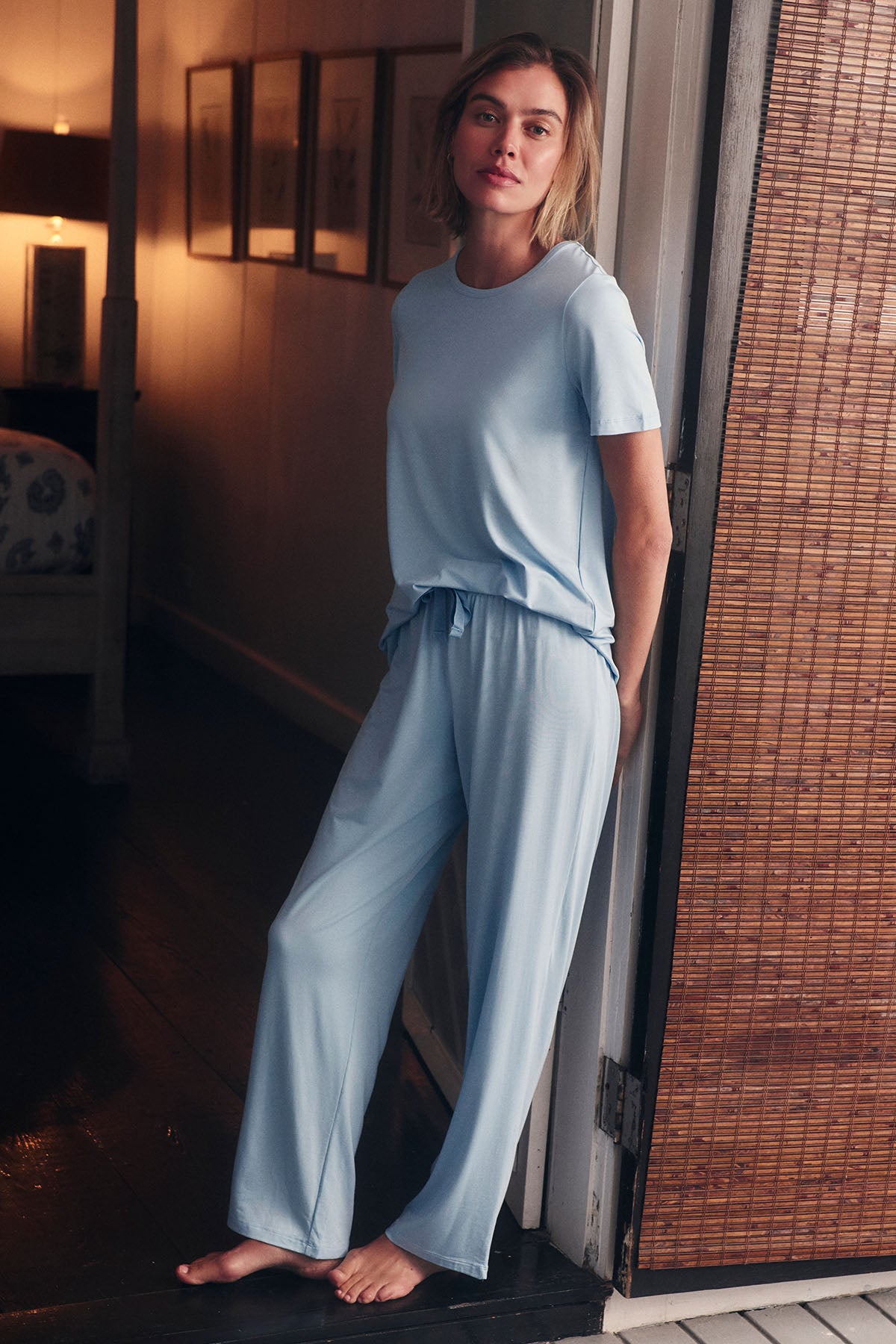 LAKE | Women | DreamModal® Pajamas | French Blue Ribbon Short-Long Set