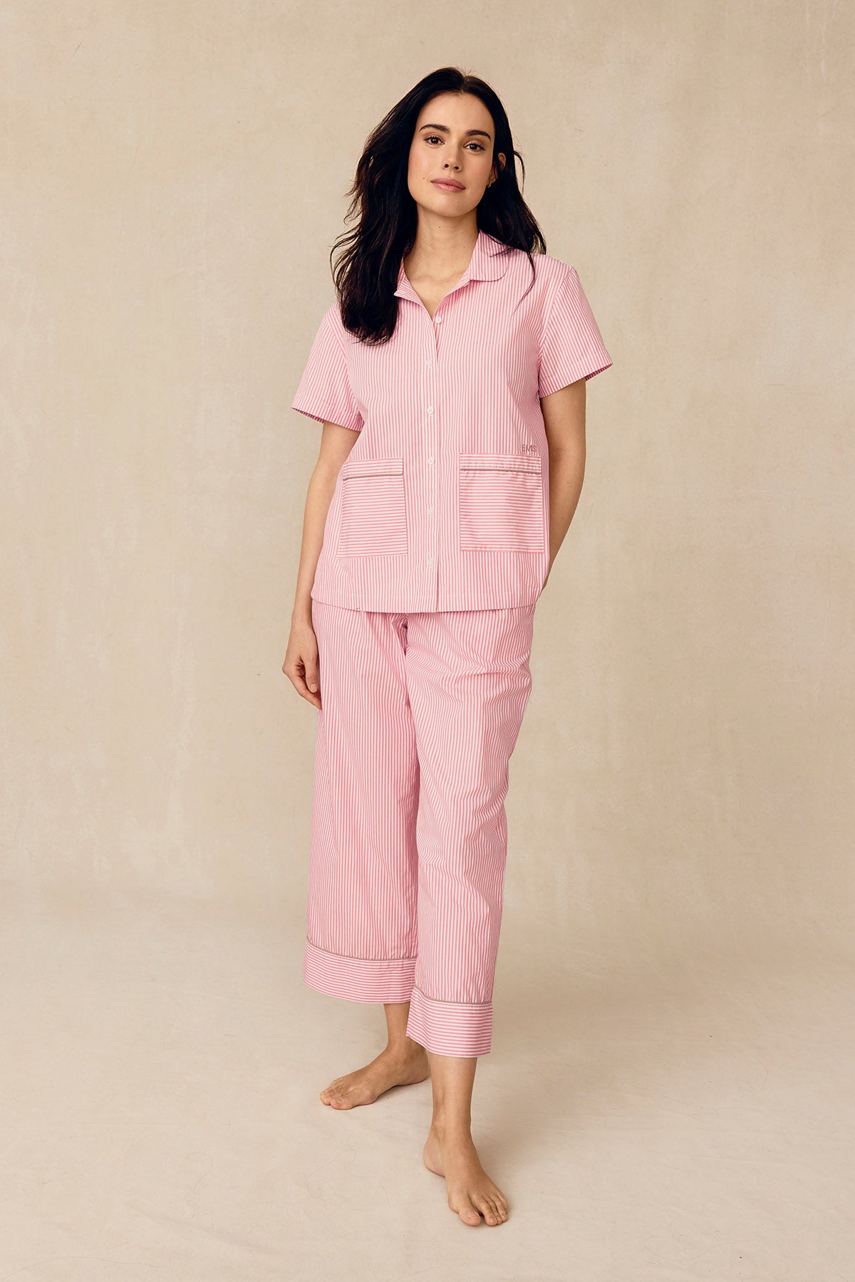 LAKE | Women | Poplin Pajamas | Gelato Riviera Stripe Poplin Short