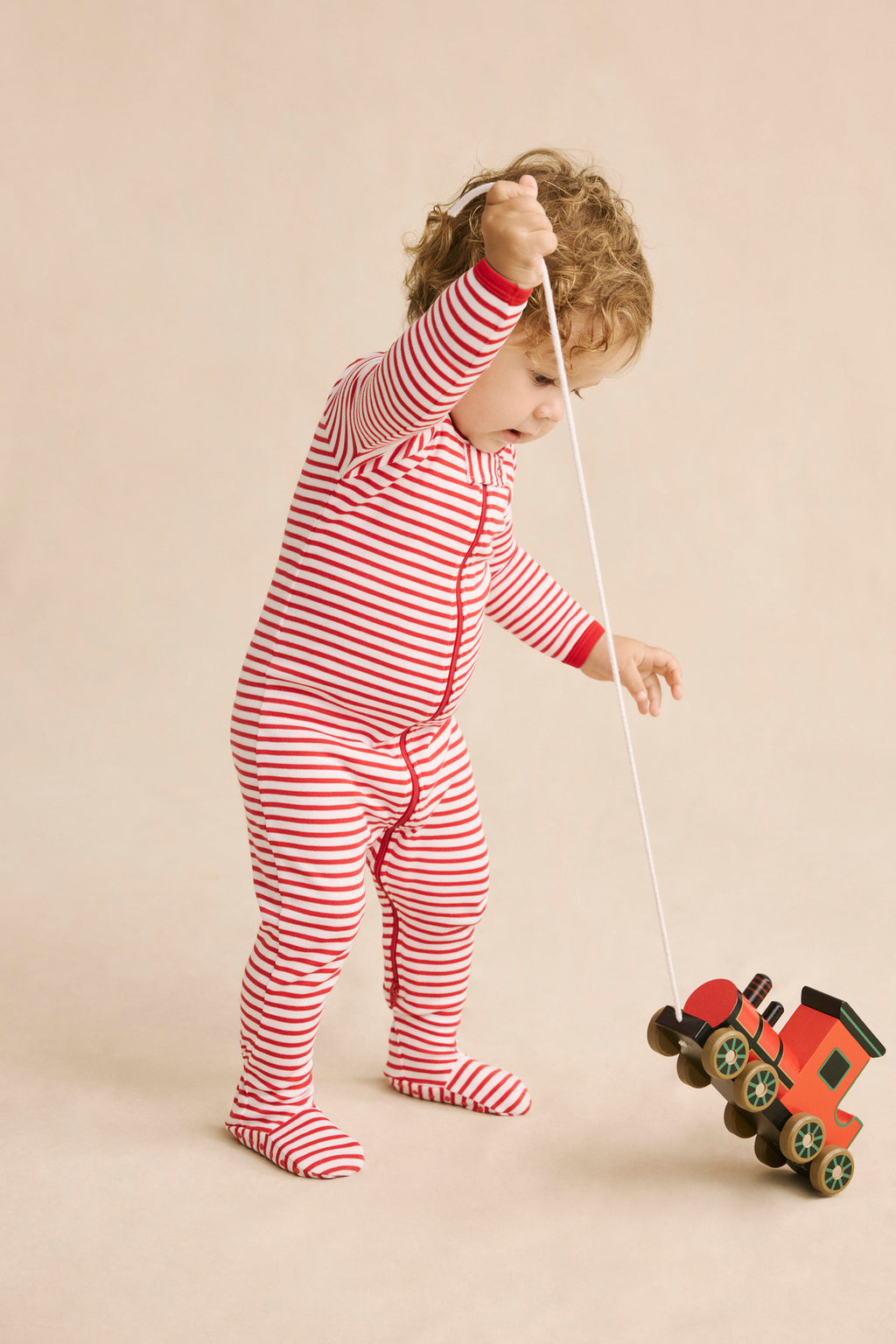 Baby Sleeper in Classic Red Voyager Stripe - Main Image 2