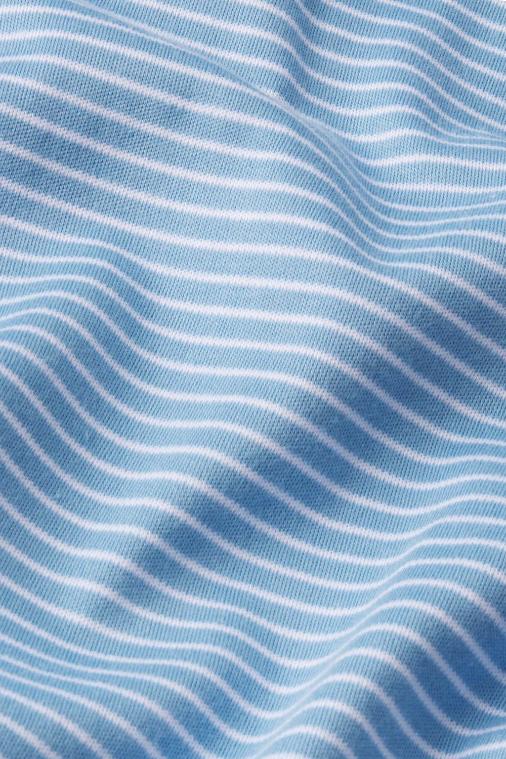 Pima Robe in Serene Blue Stripe - Main Image 3
