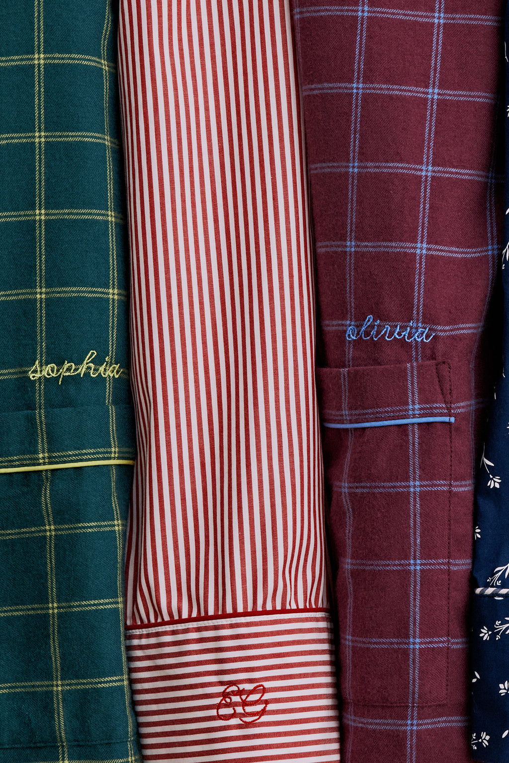 Flannel Pants Set in Fig Cozy Windowpane - Main Image 6