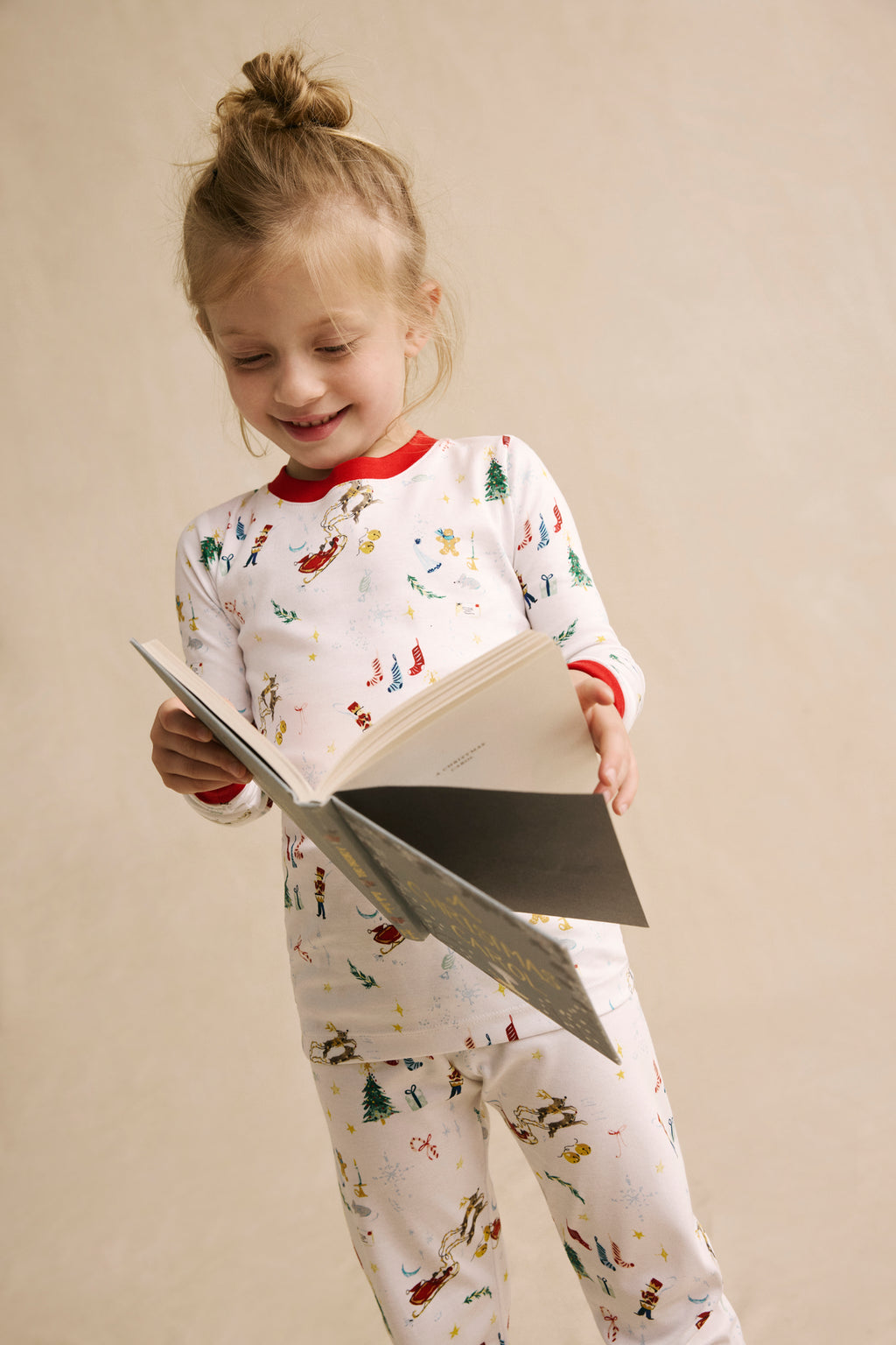 Kids Long-Long Set in Night Before Christmas - Main Image 3