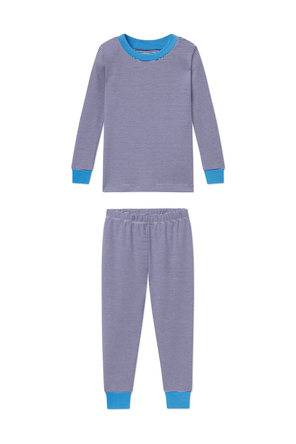 Kids Long-Long Set in Blue Depths Mini Stripe - Featured Image 0