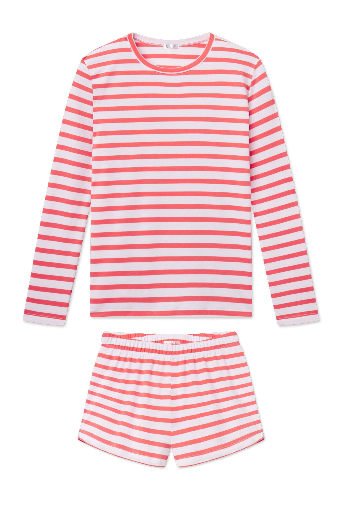 Pima Crew Long-Short Set in Terrace Hull Stripe XXS