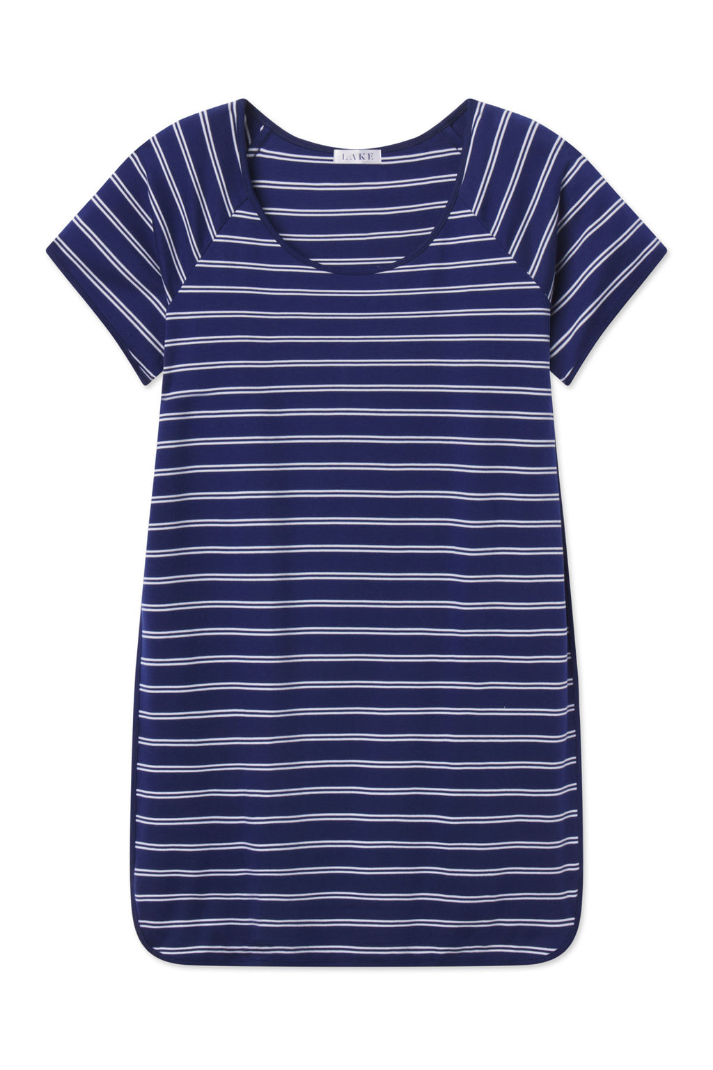 Pima Nightgown in Blue Depths Tidal Stripe - Featured Image 5