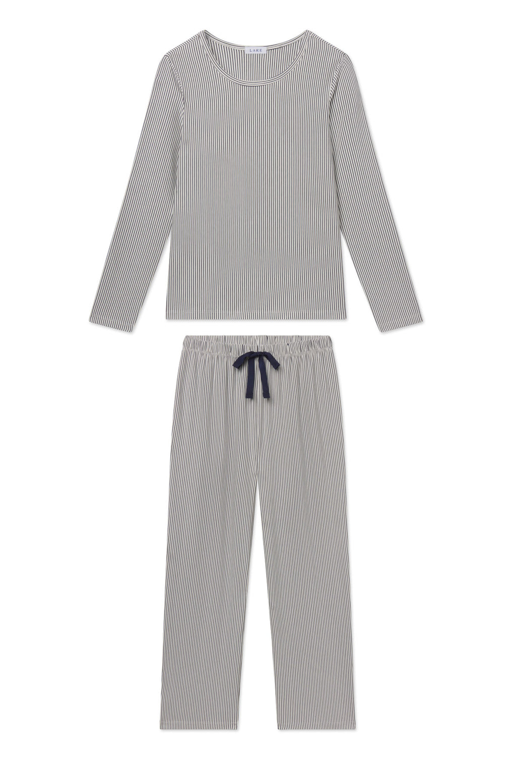 DreamModal® Ribbon Long-Long Set in English Navy Vertical Stripe - Featured Image 4