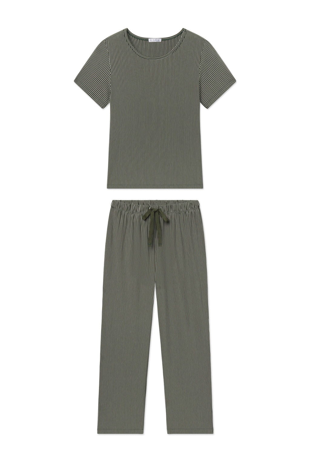 DreamModal® Ribbon Short-Long Set in Rosemary Vertical Micro Stripe - Featured Image 4