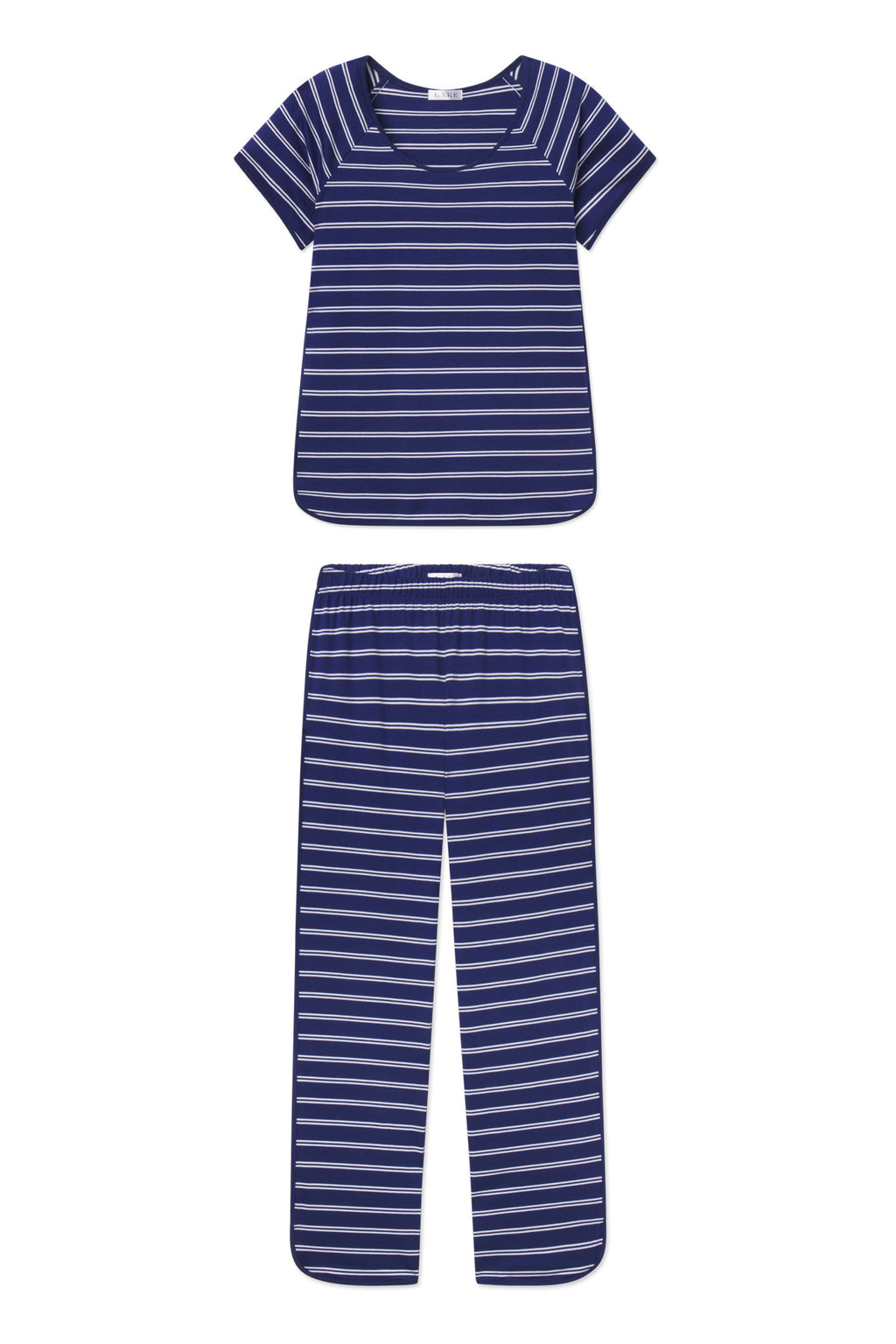 Pima Short-Long Set in Blue Depths Tidal Stripe - Featured Image 5