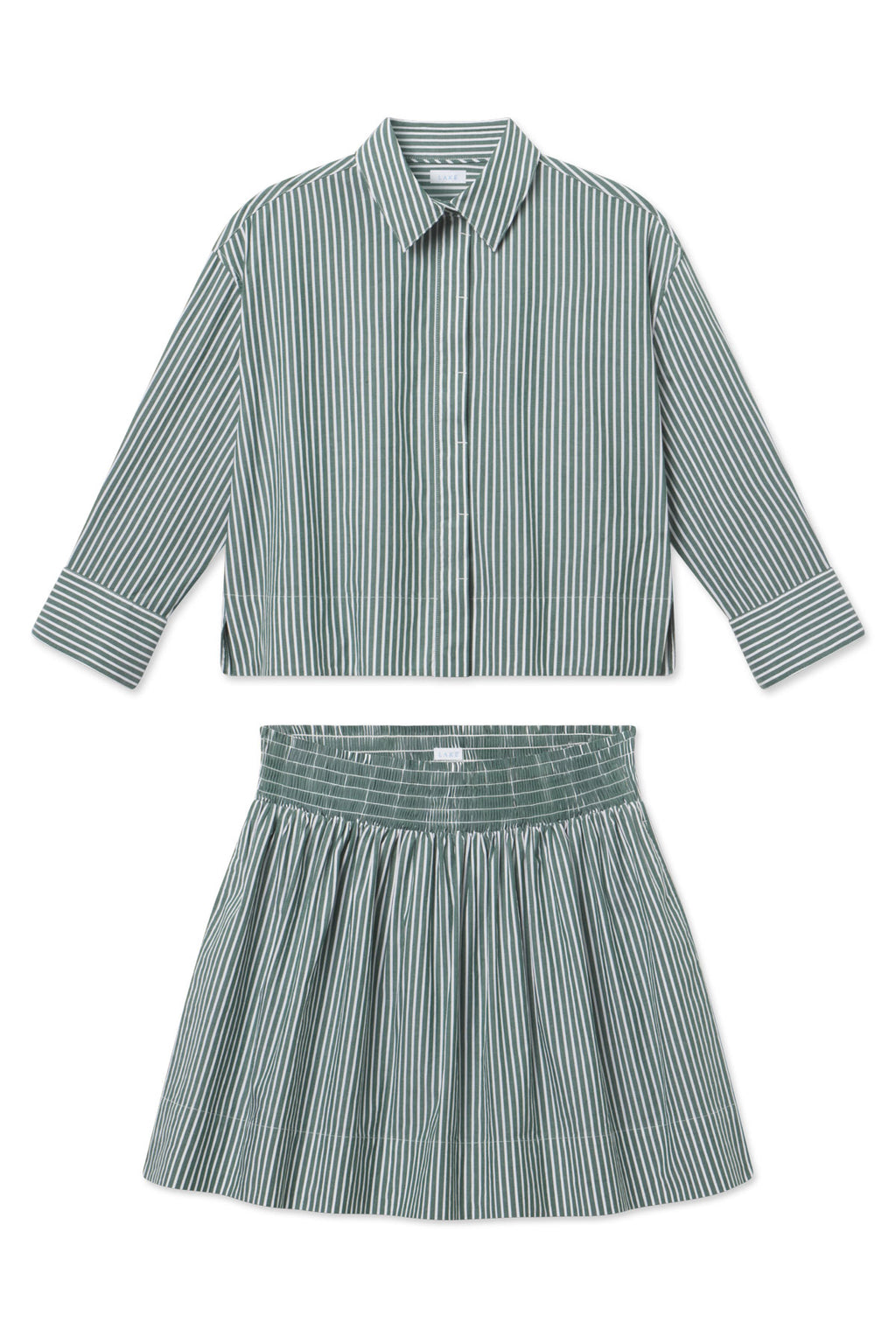 Switch Skirt Set in Hunter Green Bengal Stripe - Featured Image 6
