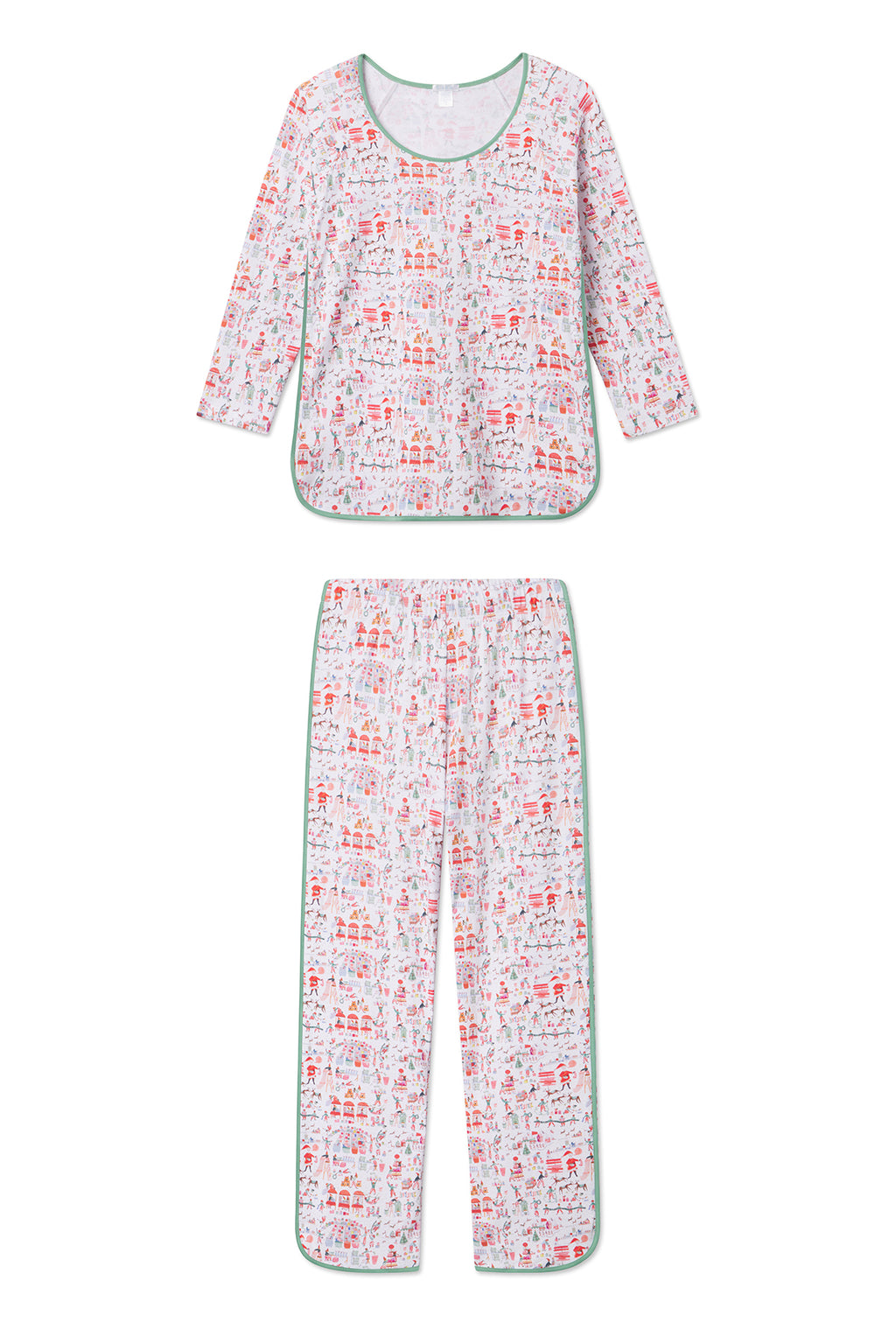 LAKE | Women | Pima Cotton Pajamas | North Pole Long-Long Set