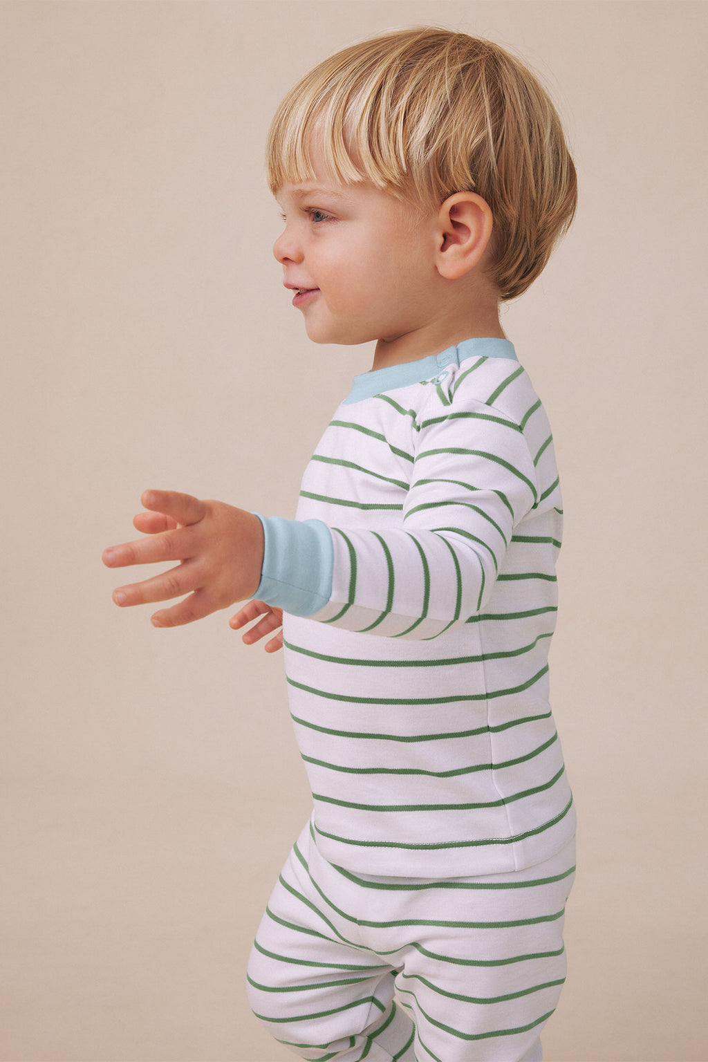 Baby Long-Long Set in Comfrey Club Stripe - Main Image 3