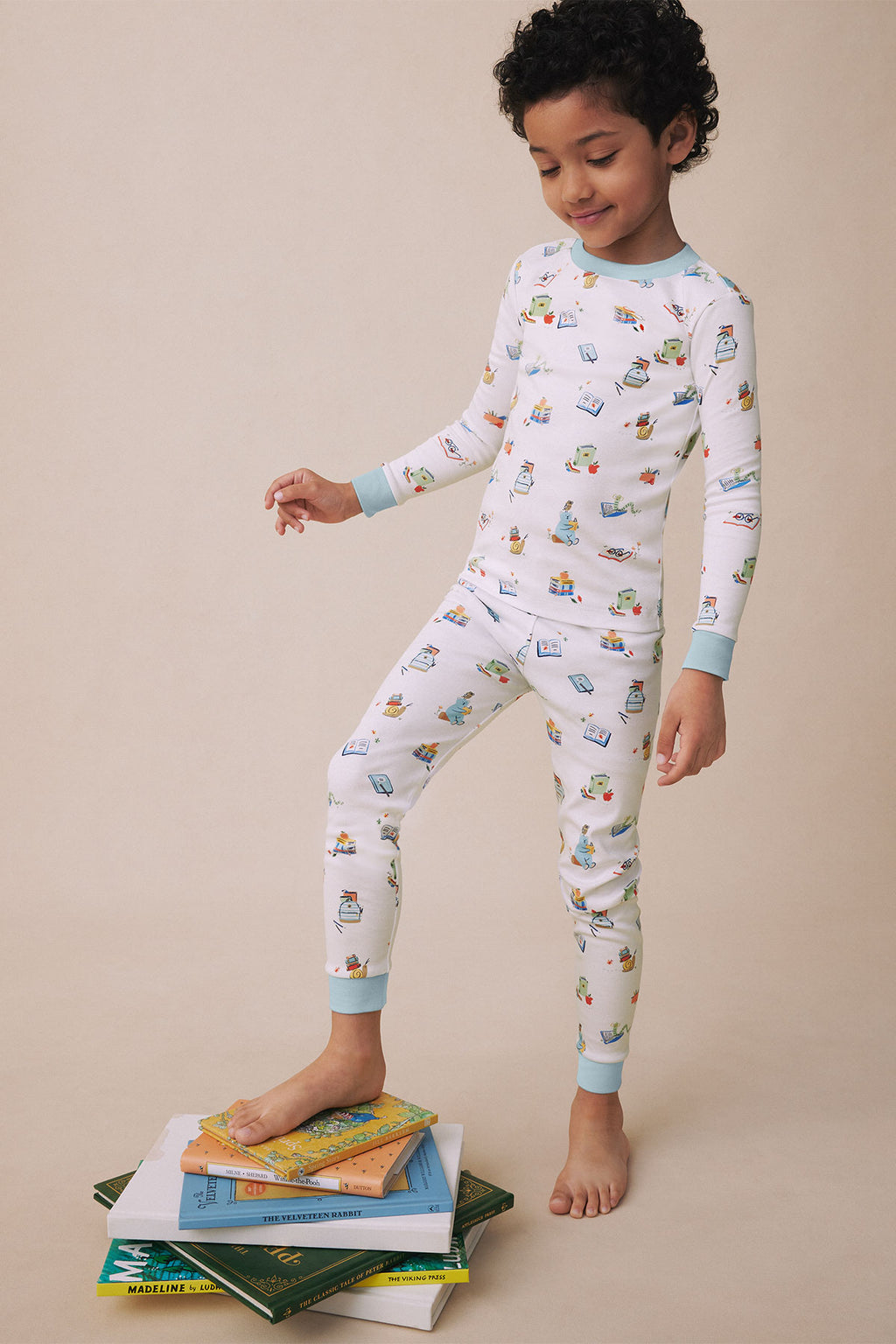 Kids Long-Long Set in Book Worm - Main Image 1