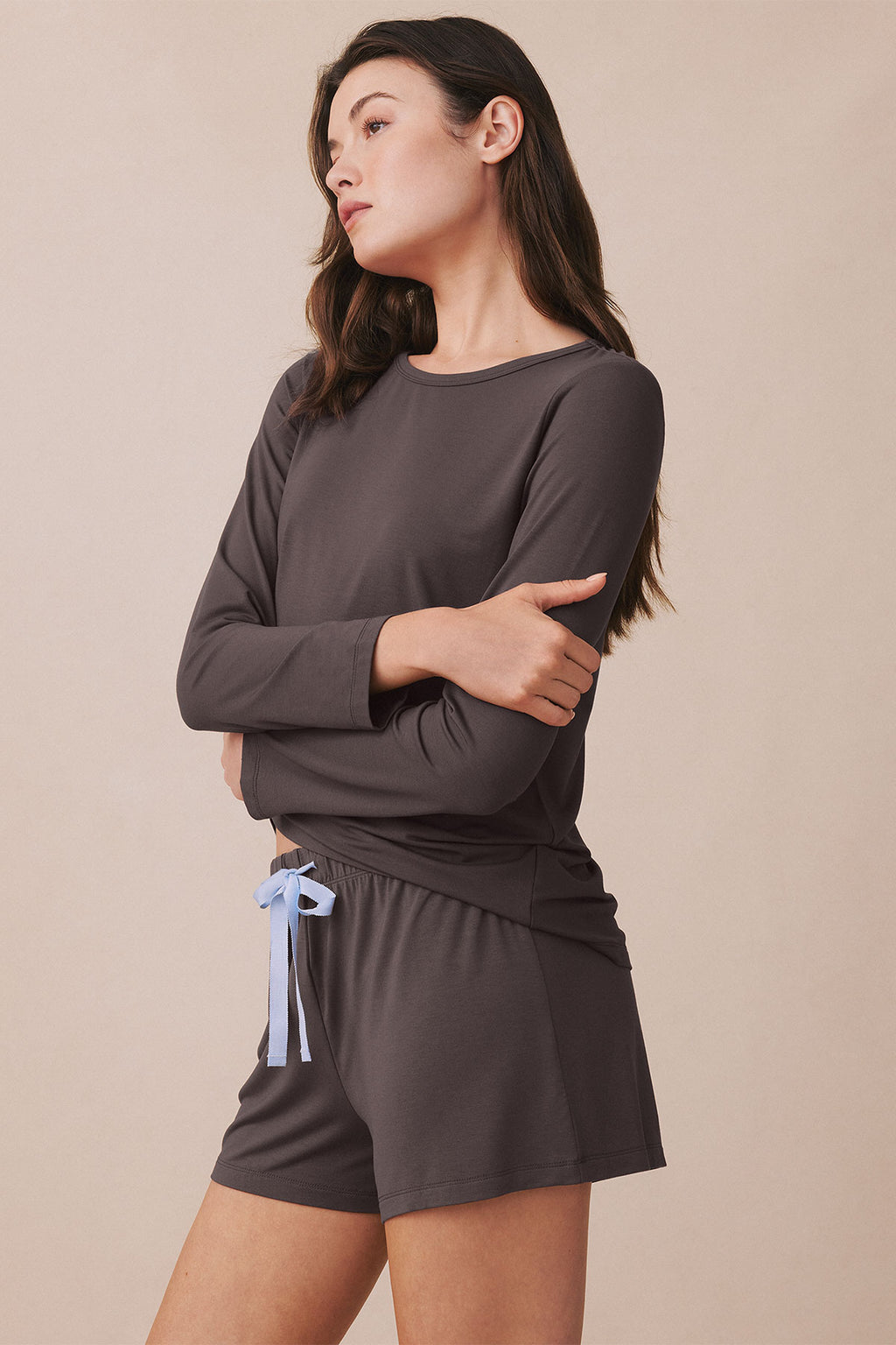 DreamModal® Ribbon Long-Short Set in Truffle - Main Image 1