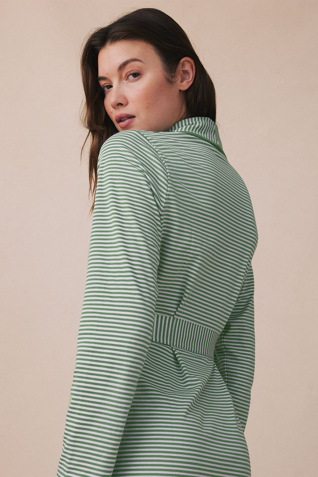 Pima Robe in Comfrey Heritage Stripe - Main Image 3