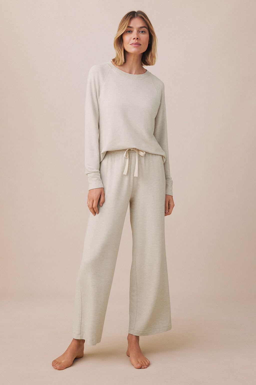 Relax Pants Set in Oat Heather - Main Image 1