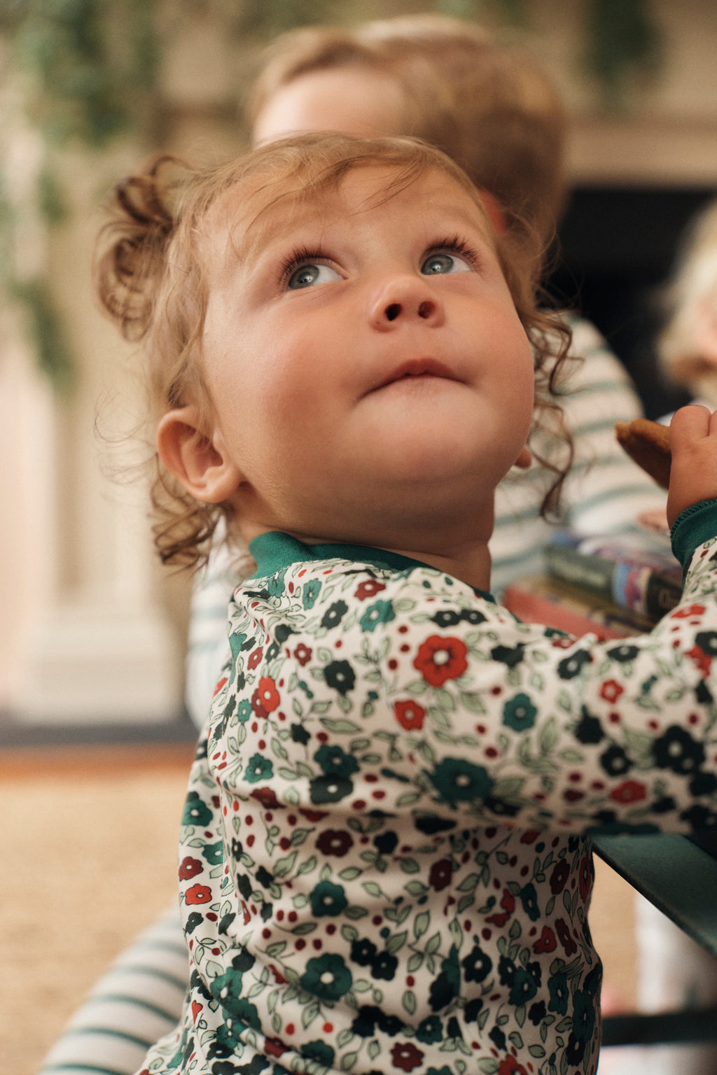 Baby Long-Long Set in Classic Green Vivian Floral - Main Image 1