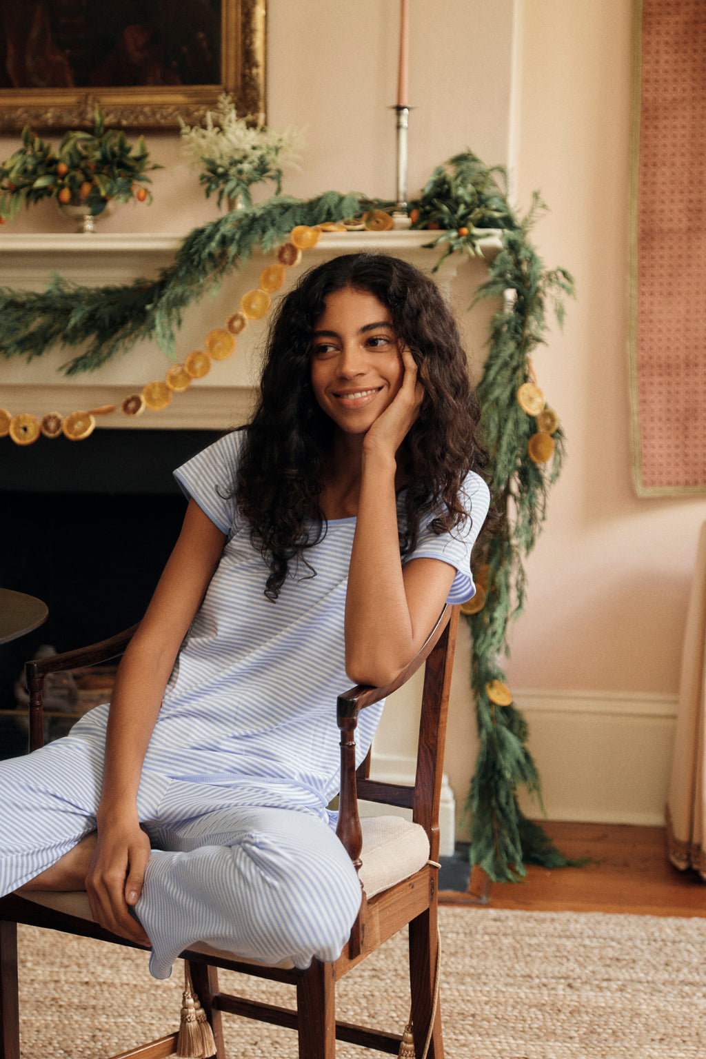 Pima Short-Long Set in Hydrangea - Main Image 3