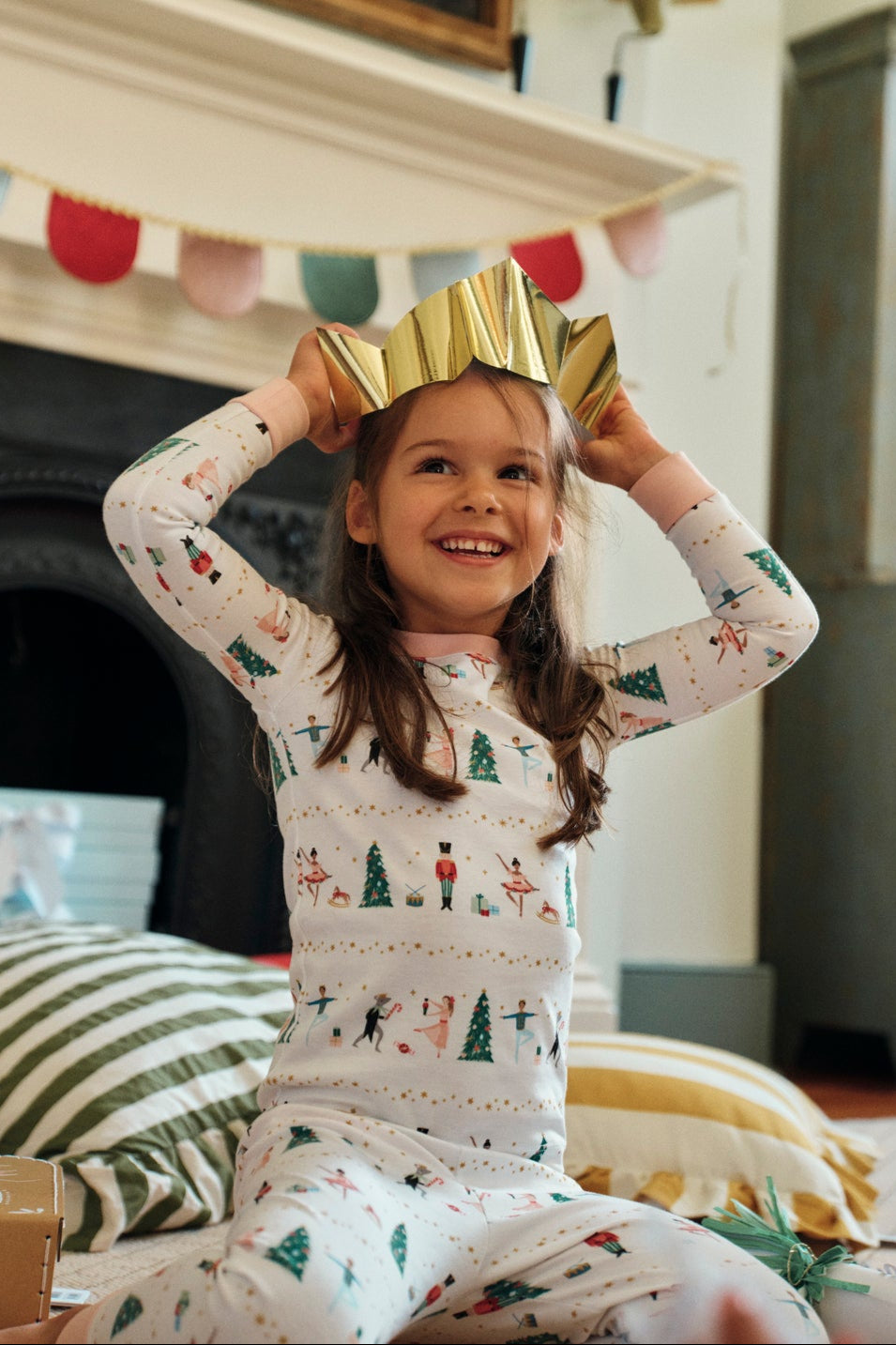 Kids Long-Long Set in Sugar Plum Dreams - Main Image 1