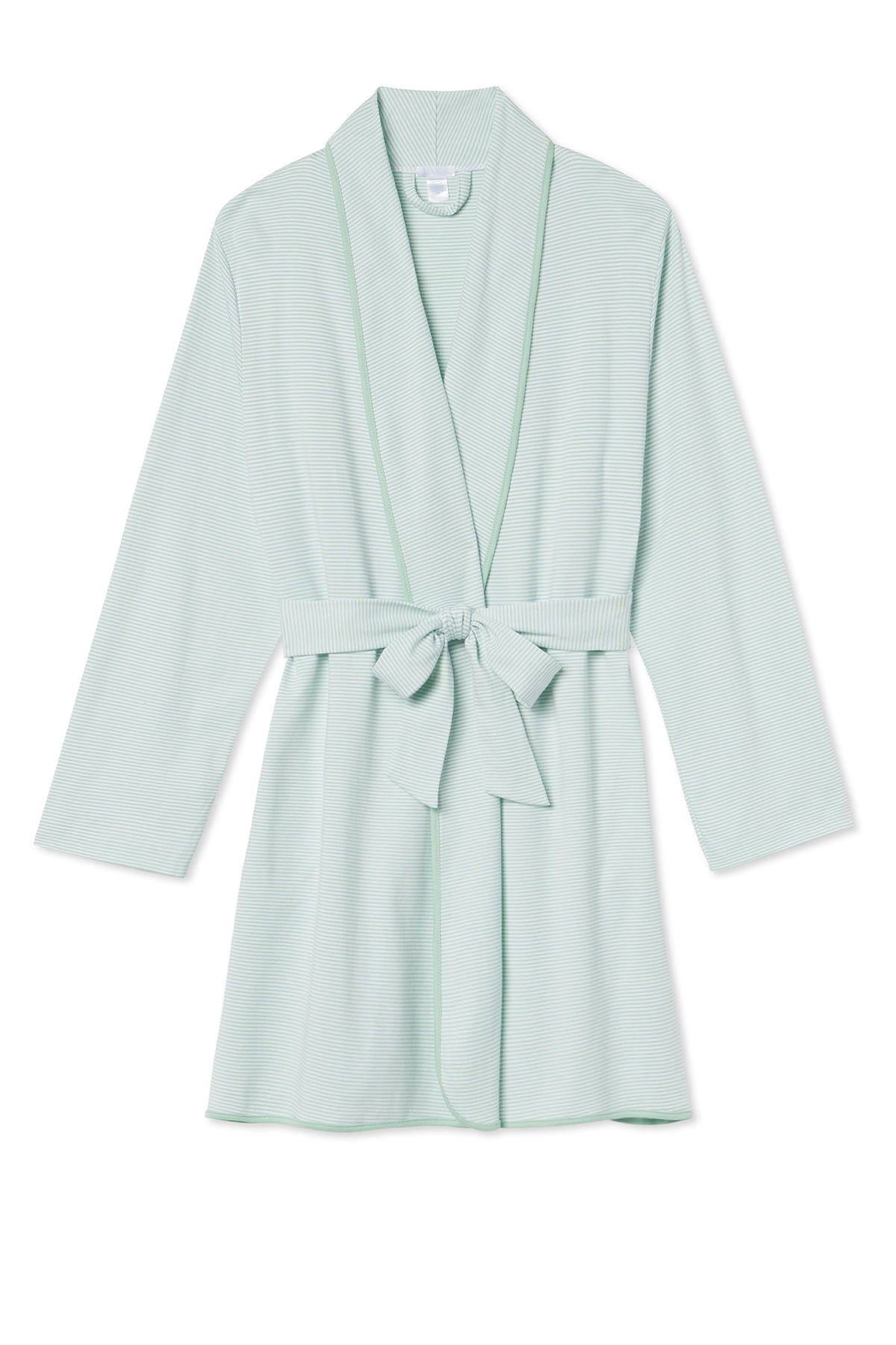 Pima Short Robe in Parisian Green XXS