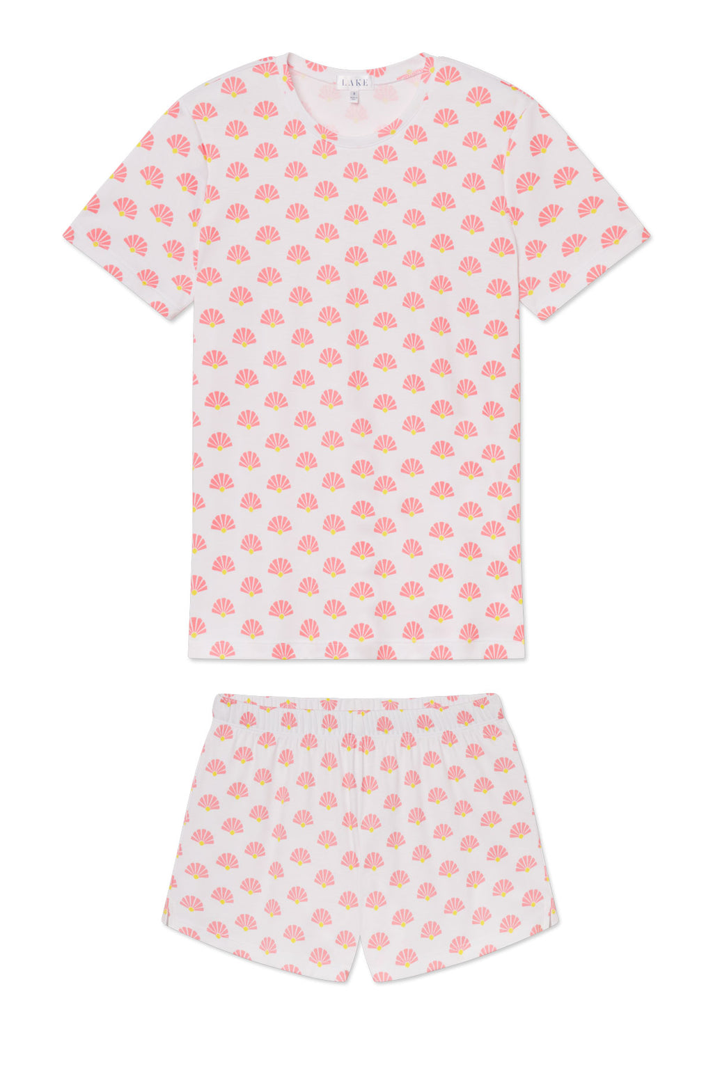 Pima Crew Shorts Set in Gelato Scallop Shell - Featured Image 4