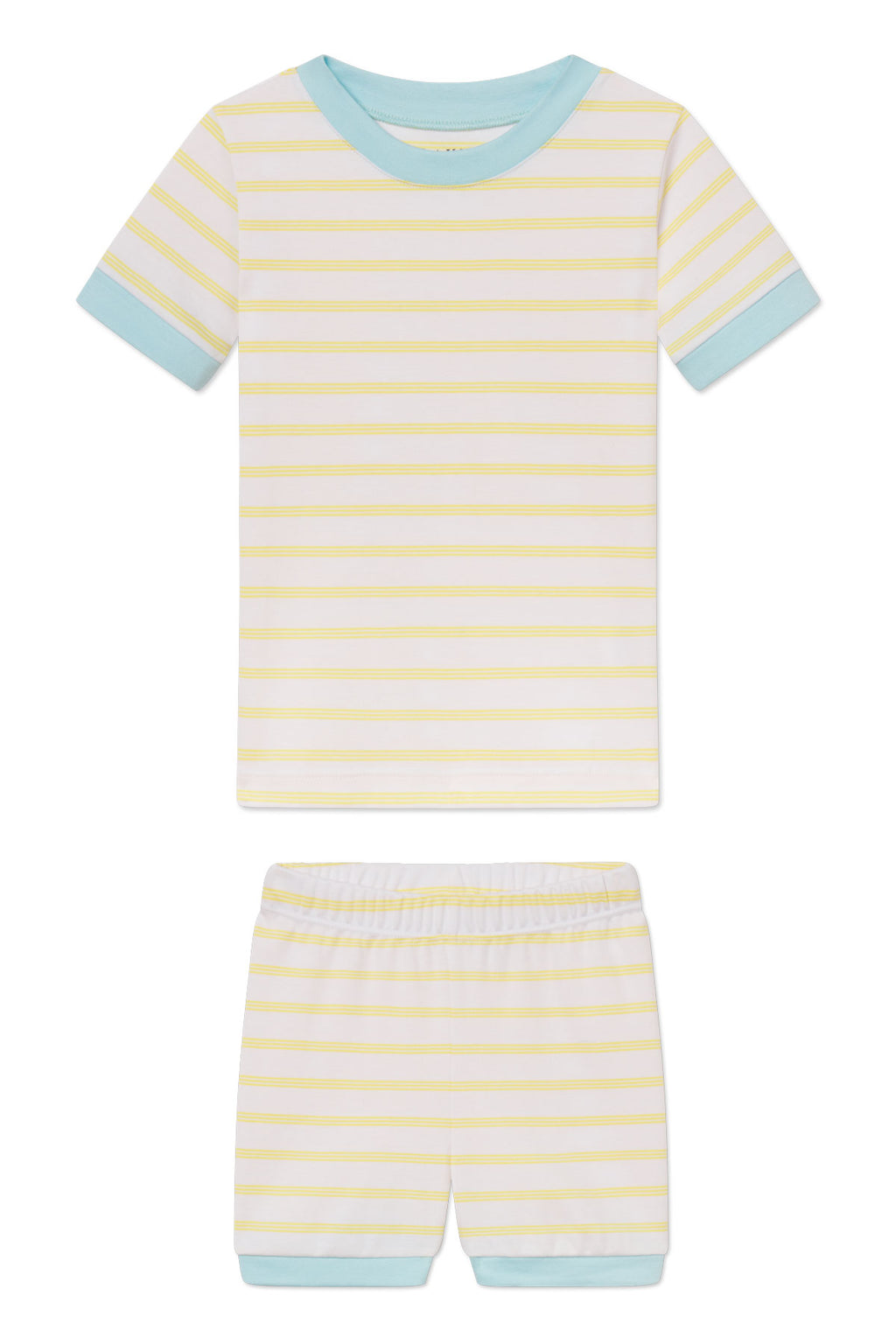 Kids Shorts Set in Zest Triple Stripe - Featured Image 3