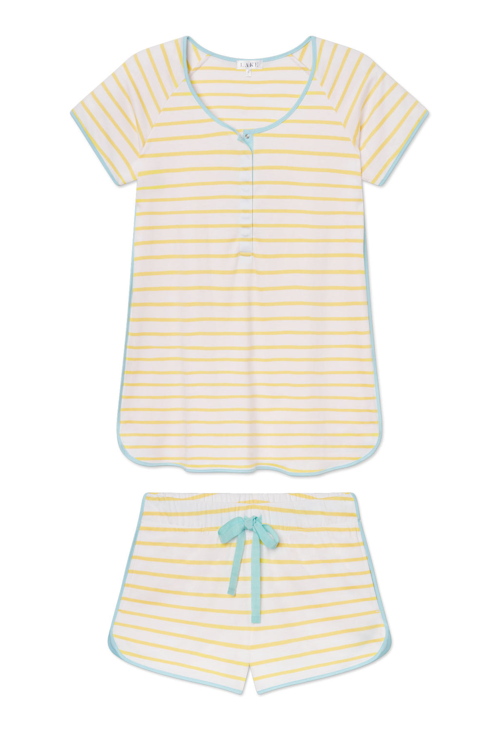 Pima Maternity Shorts Set in Zest Anchor Stripe - Featured Image 6