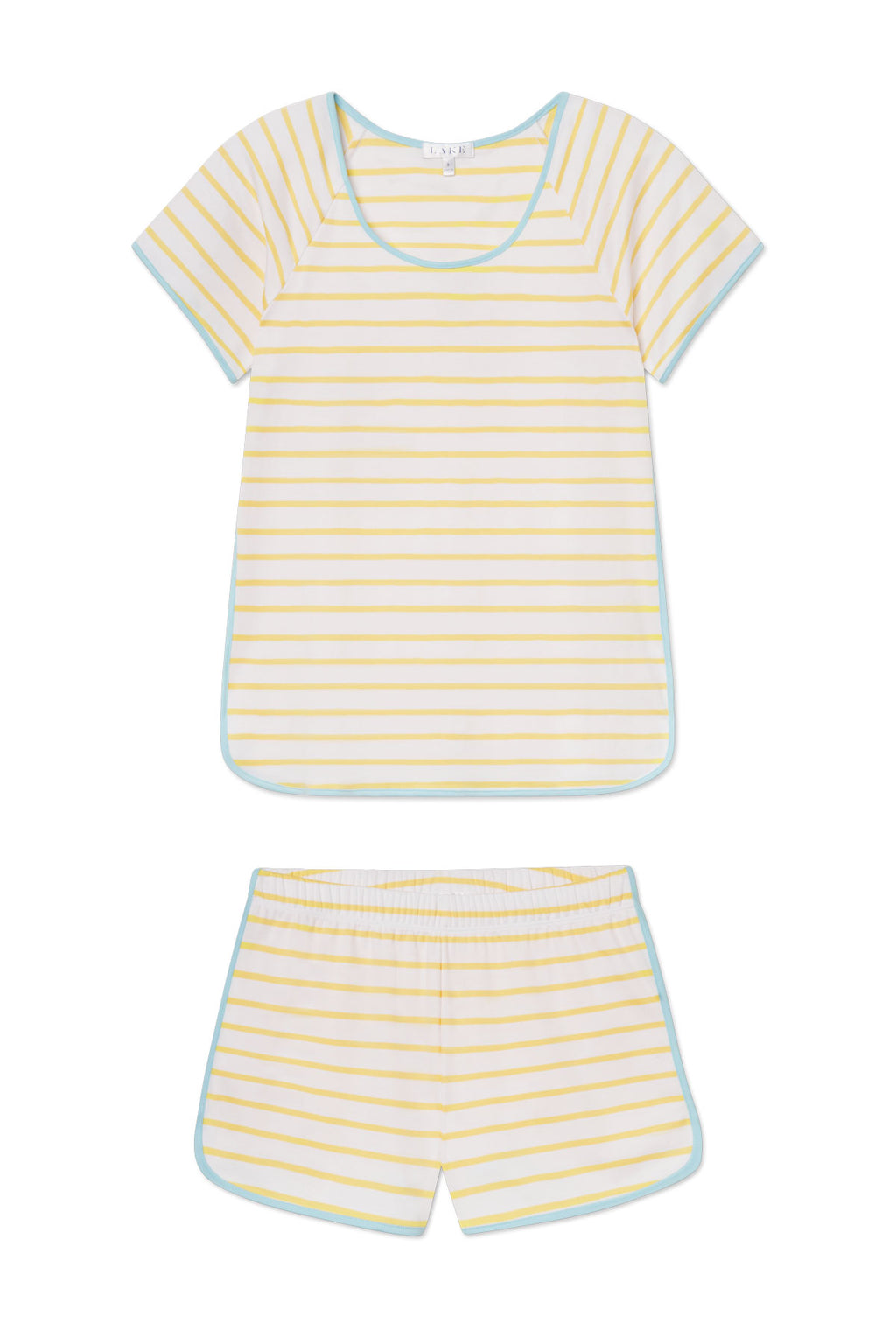 Pima Shorts Set in Zest Anchor Stripe - Featured Image 4
