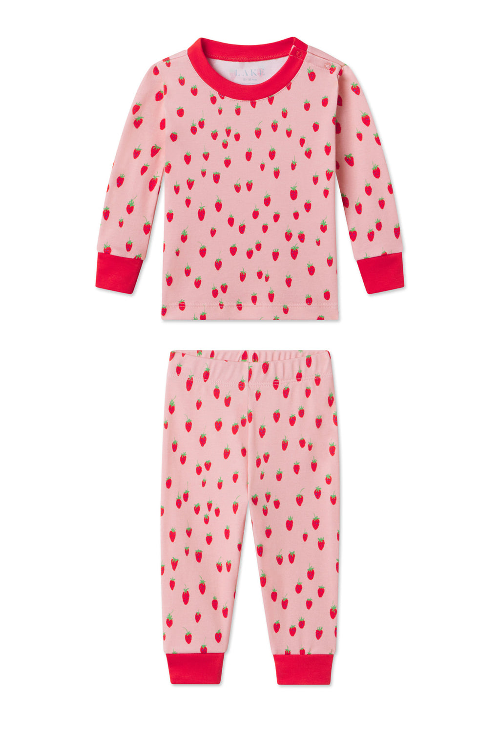 LAKE | Baby | Pima Cotton Pajamas | Strawberry Patch Baby Long-Long Set