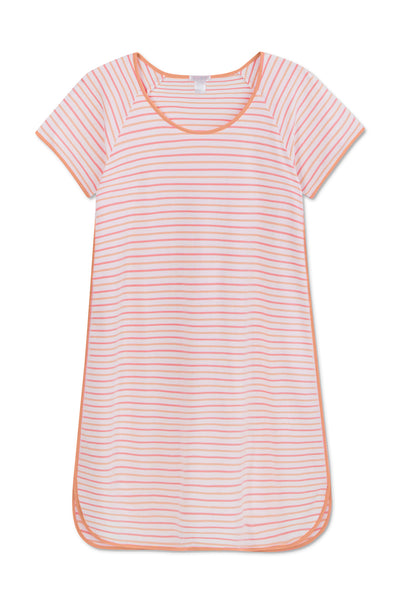 LAKE | Women | Pima Cotton Pajamas | Sunrise Multi Stripe Nightgown