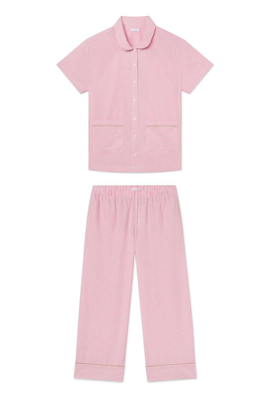 Poplin Piped Short-Long Set in Gelato Riviera Stripe - Featured Image 5