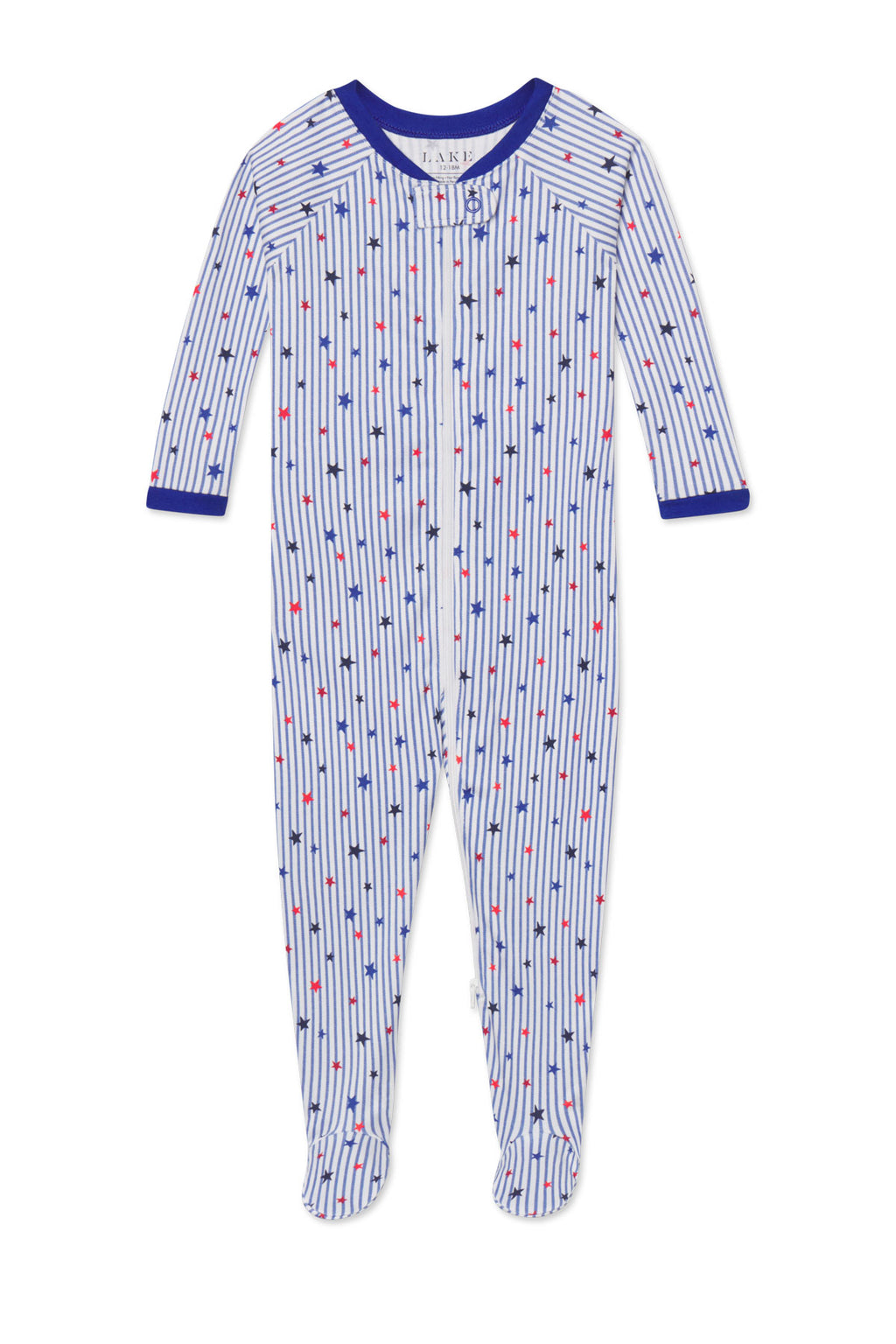 LAKE | Baby | Pima Cotton Pajamas | Star Spangled Baby Sleeper