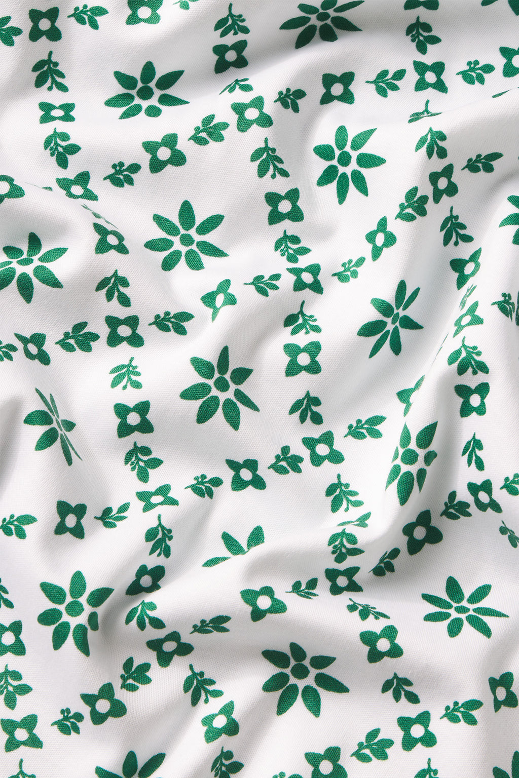 Pima Crew Long-Long Set in Classic Green Lattice - Main Image 4