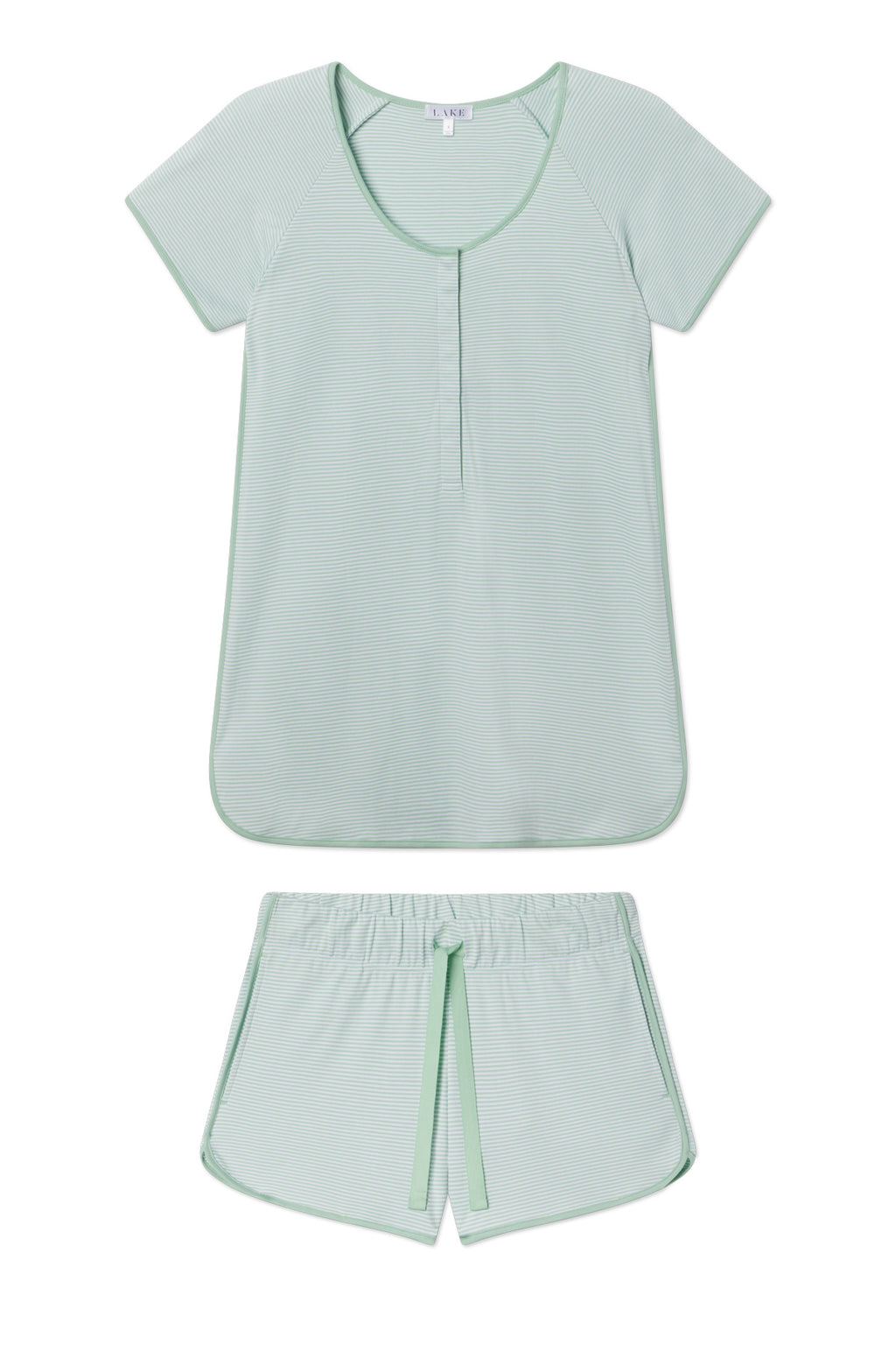 Pima Maternity Shorts Set in Parisian Green - Main Featured Image