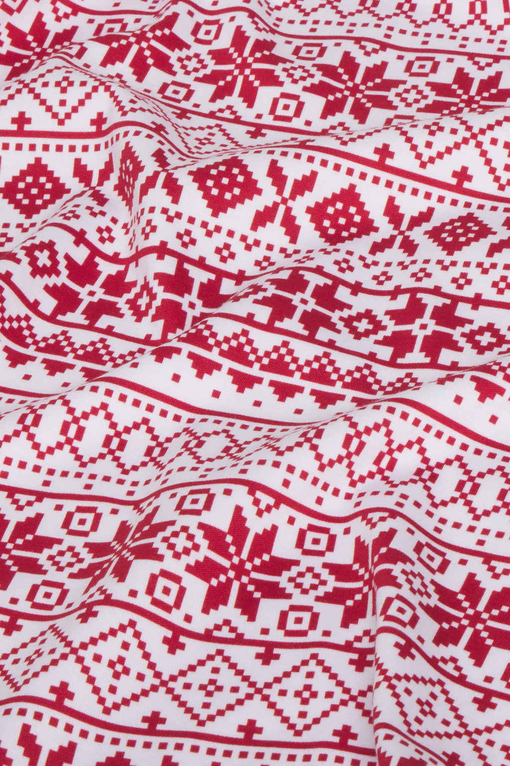 Kids Long-Long Set in Classic Red Fair Isle - Main Image 3