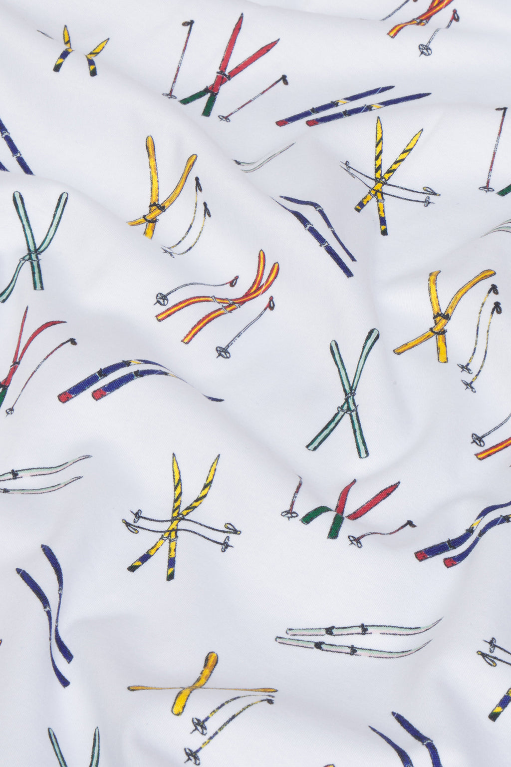 Pima Crew Long-Long Set in Vintage Skis - Main Image 4