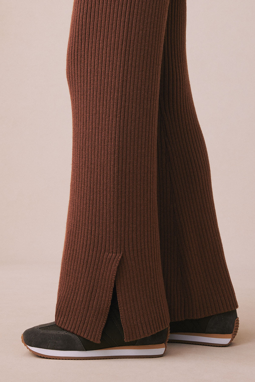 Wander Ribbed Cardigan Pants Set in Cinnamon - Main Image 4