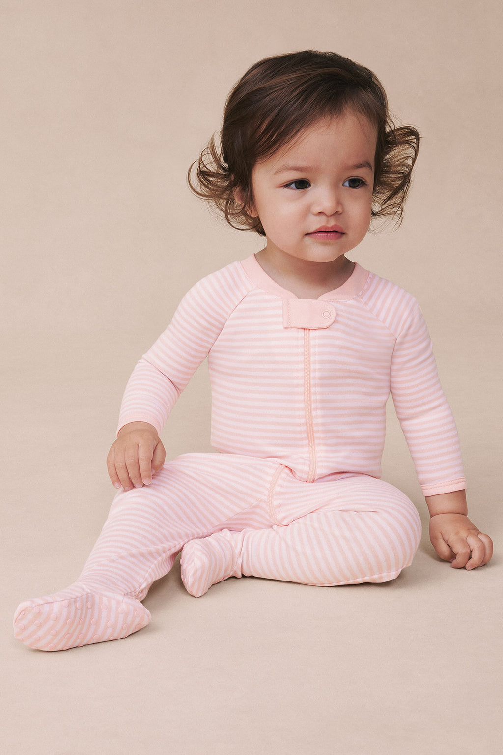 Baby Sleeper in English Rose Stripe - Main Image 1