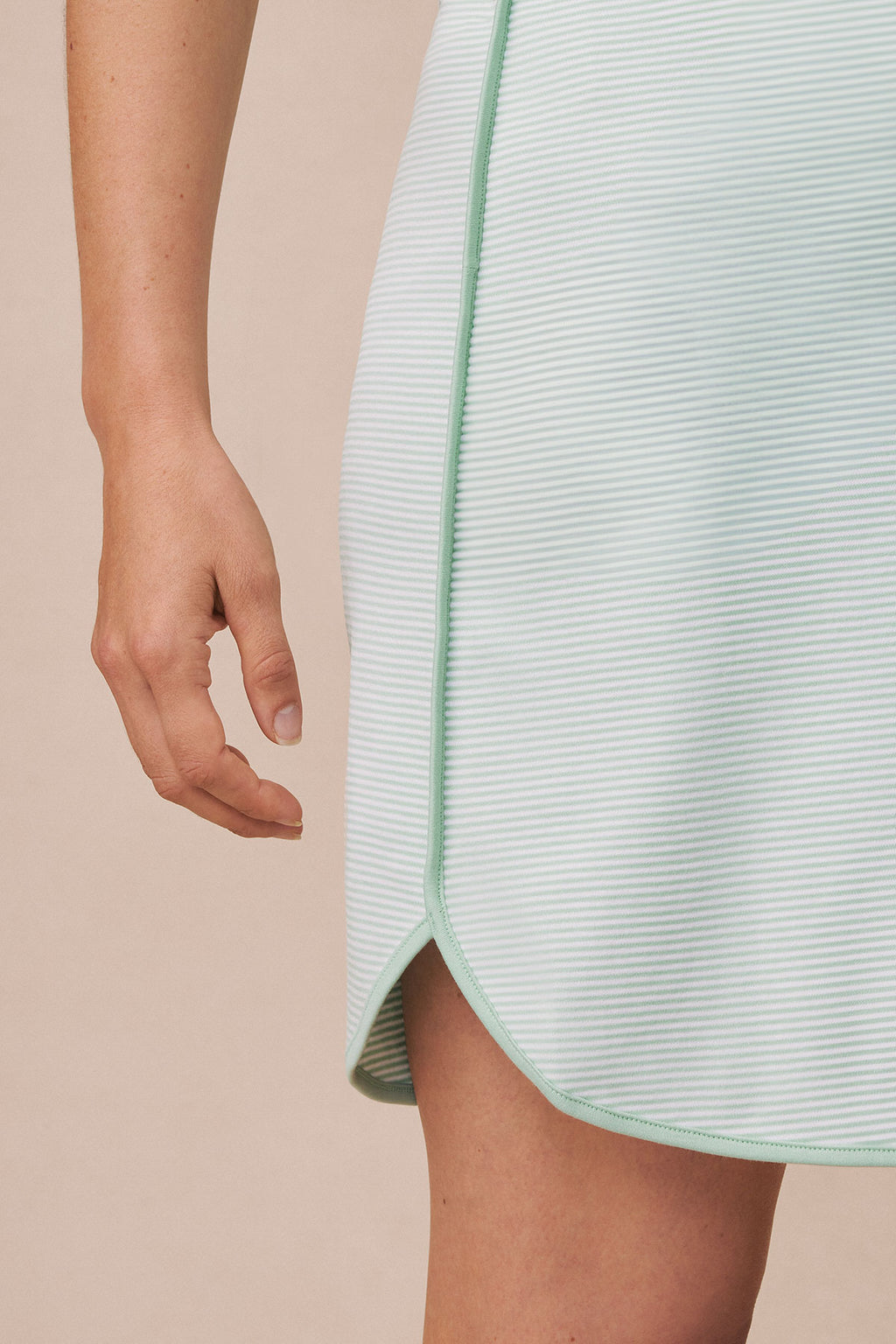 Pima Maternity Nightgown in Parisian Green - Main Image 2