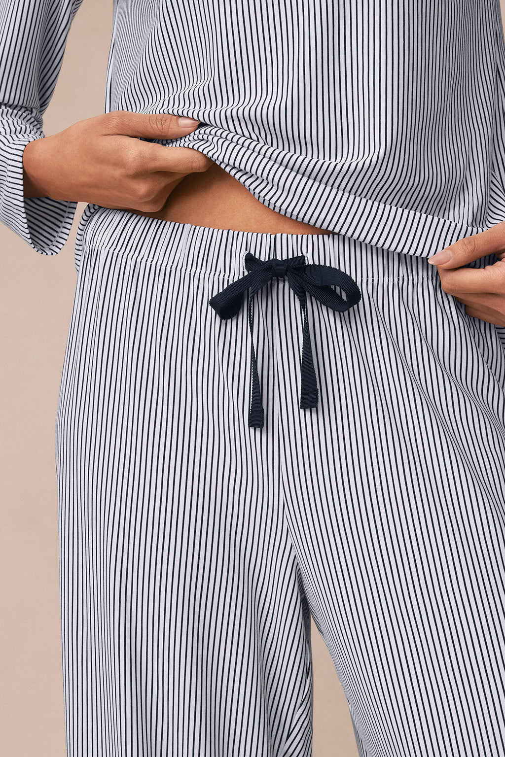 DreamModal® Ribbon Long-Long Set in English Navy Vertical Stripe - Main Image 2