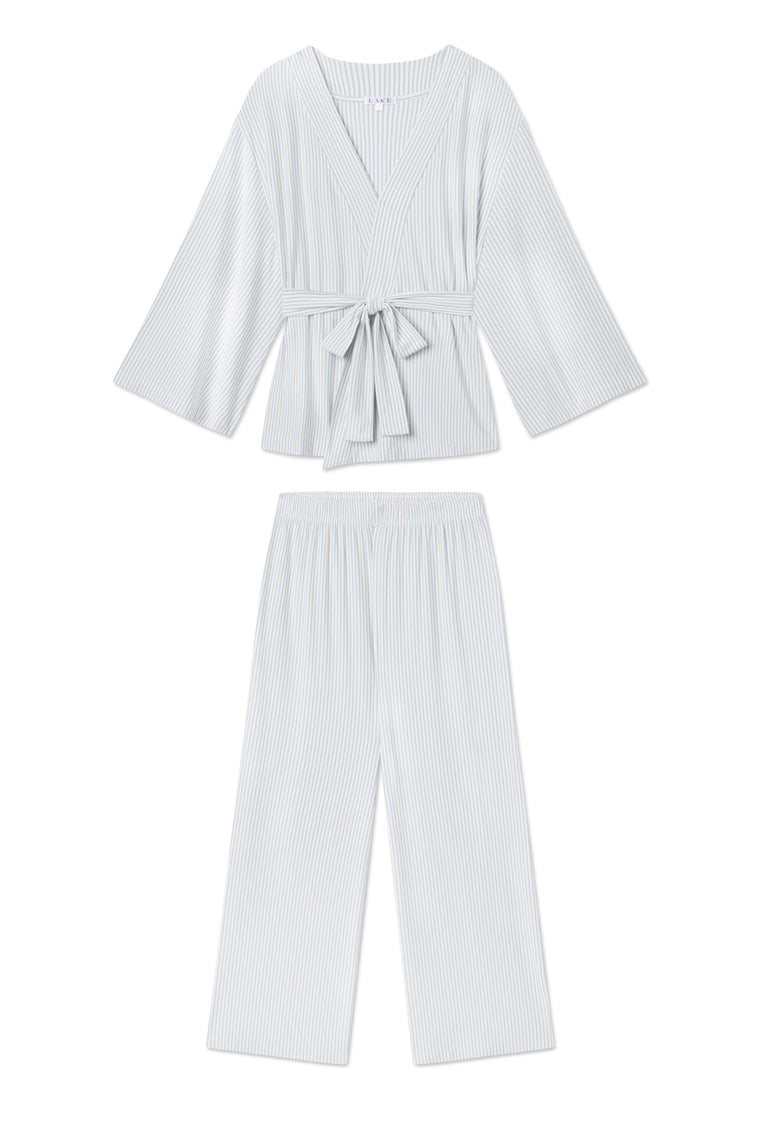 Lake Pajamas DreamModal Kimono Pajama Set in Fog