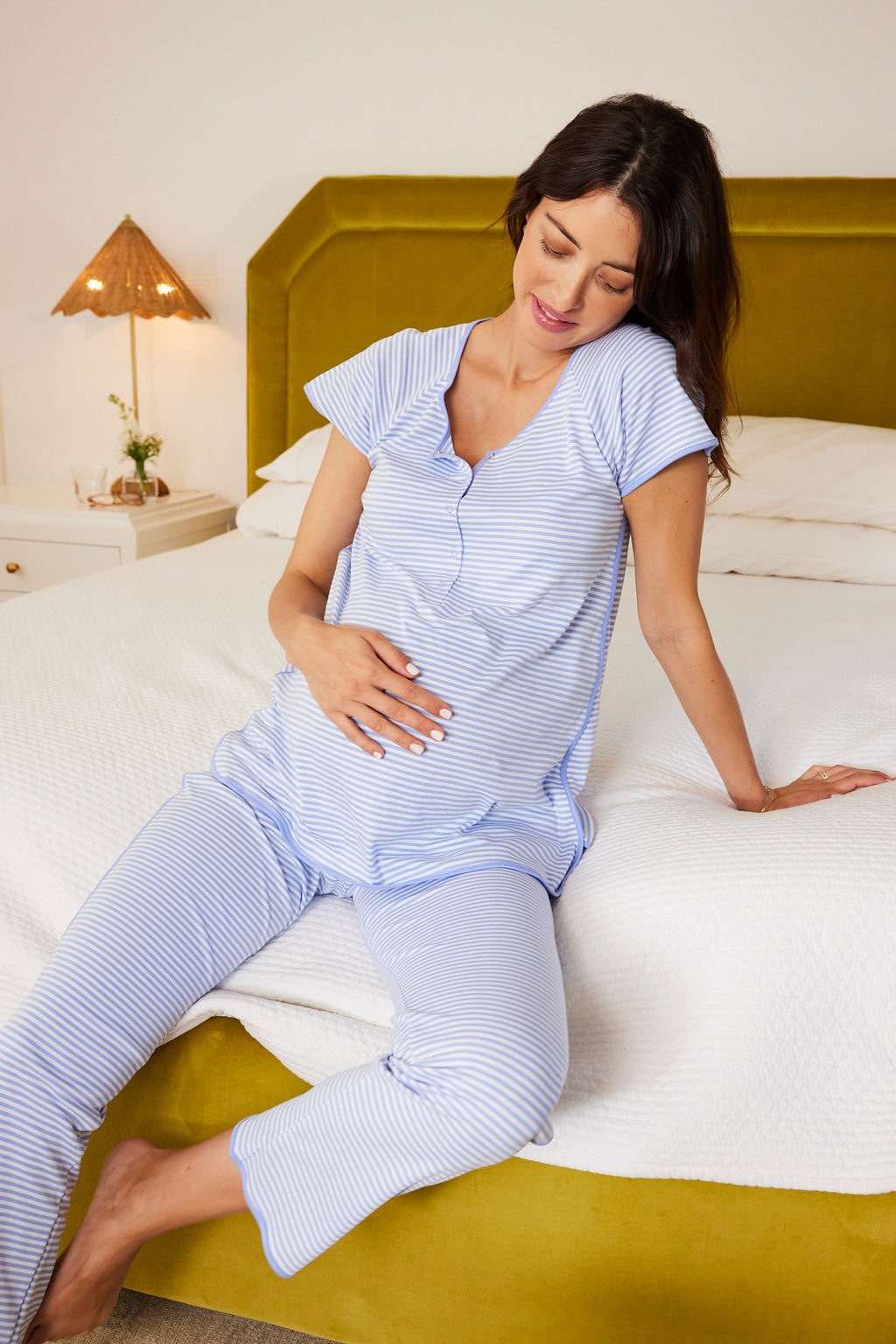 2023 Knit Maternity Nursing Pajamas Sleepwear Set Maternity Pajama - China  Maternity Dress and Maternity Sleepwear price
