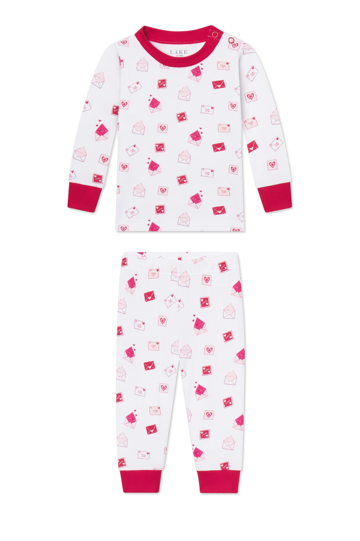 Shorts Lake Heart Pajamas LAKE Baby Pima Cotton Pajamas Love