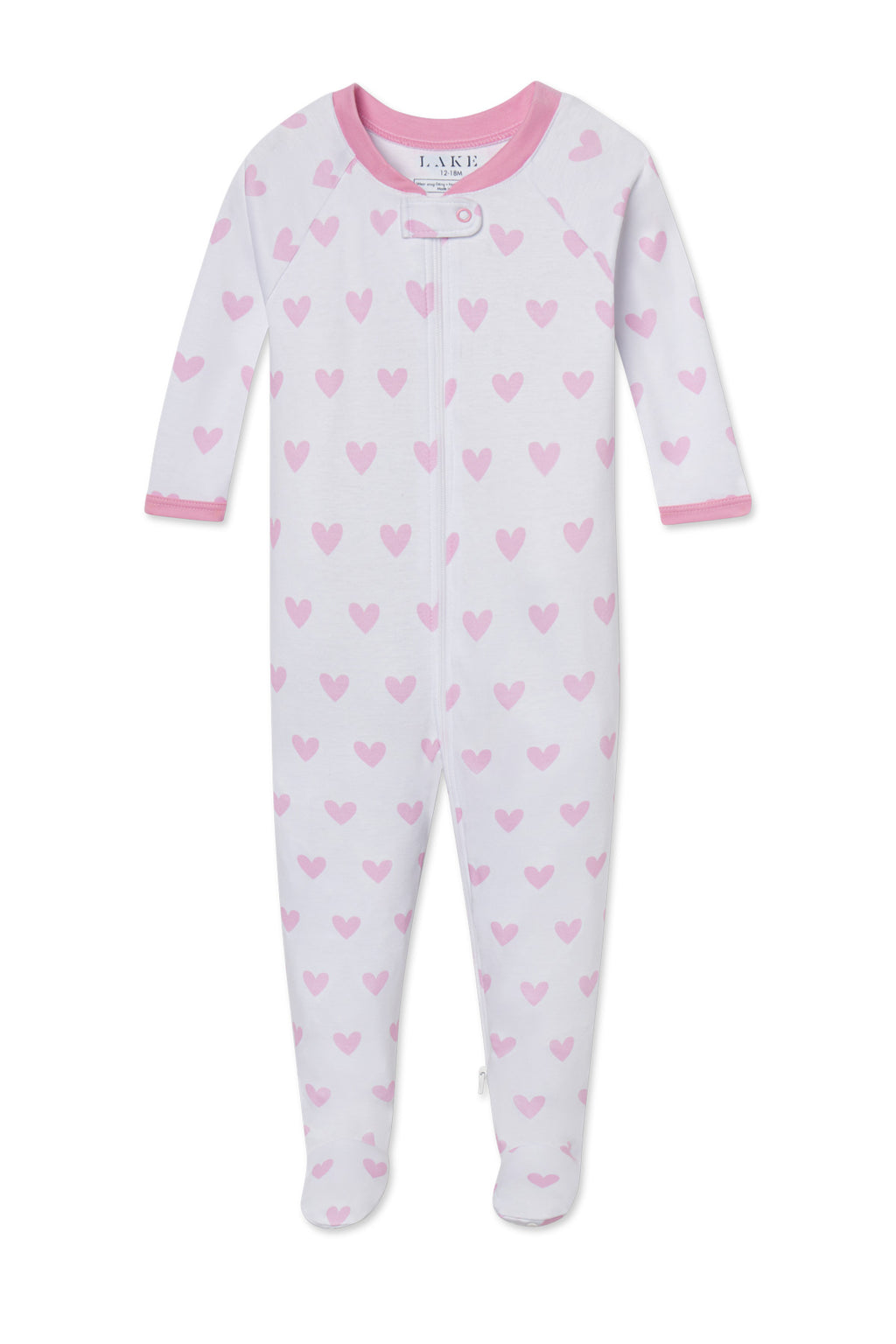 Baby Sleeper in Darling Pink Heart - Main Featured Image