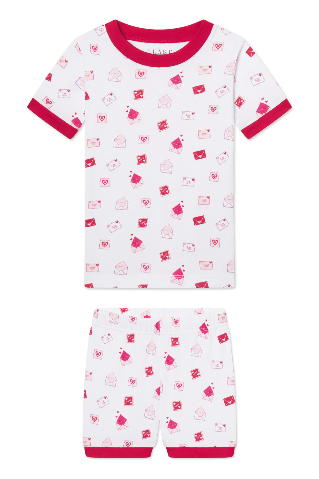 Kids Shorts Set in Love Letters - Main Featured Image