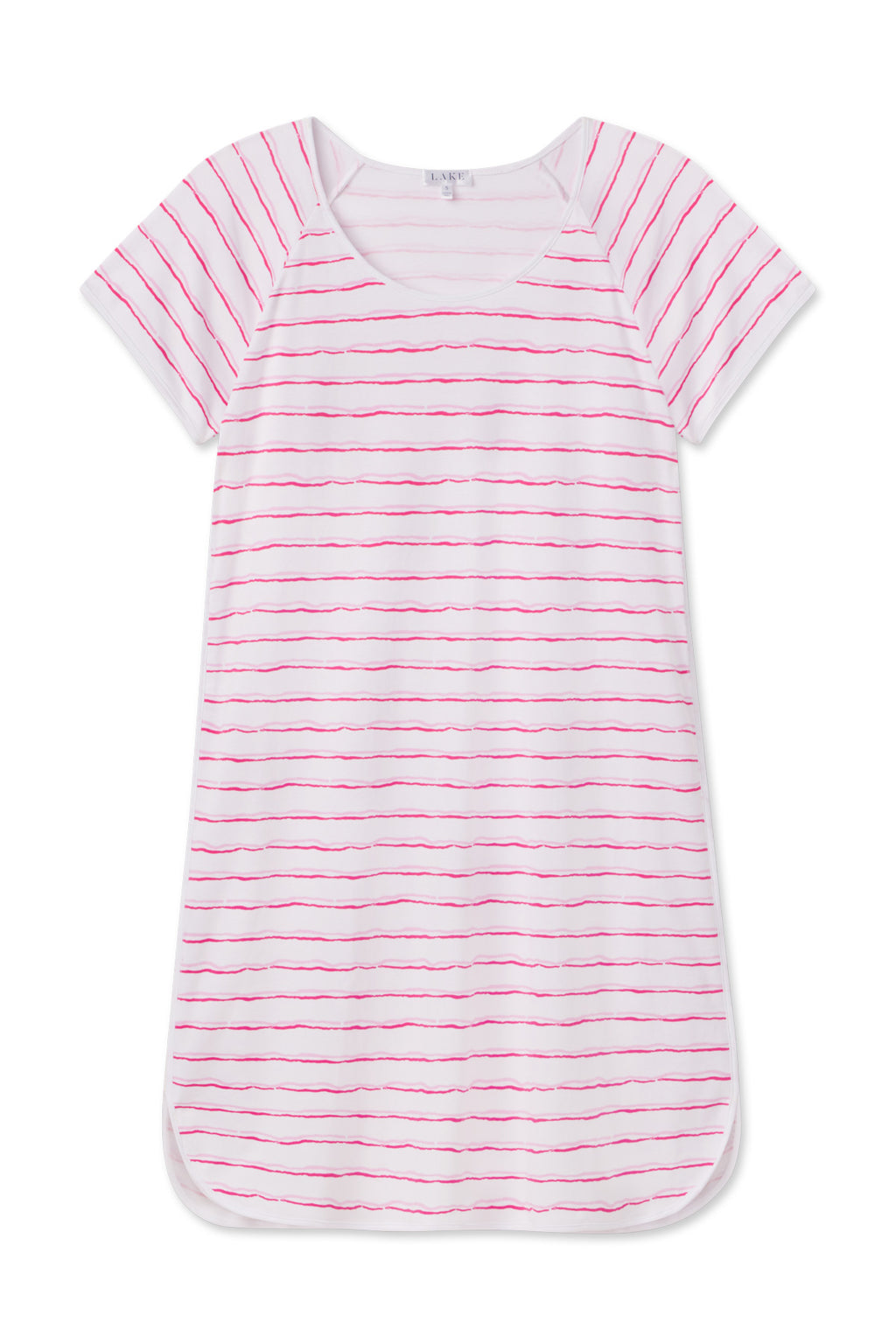 Pima Nightgown in Resort Pink Duet Stripe - Main Featured Image